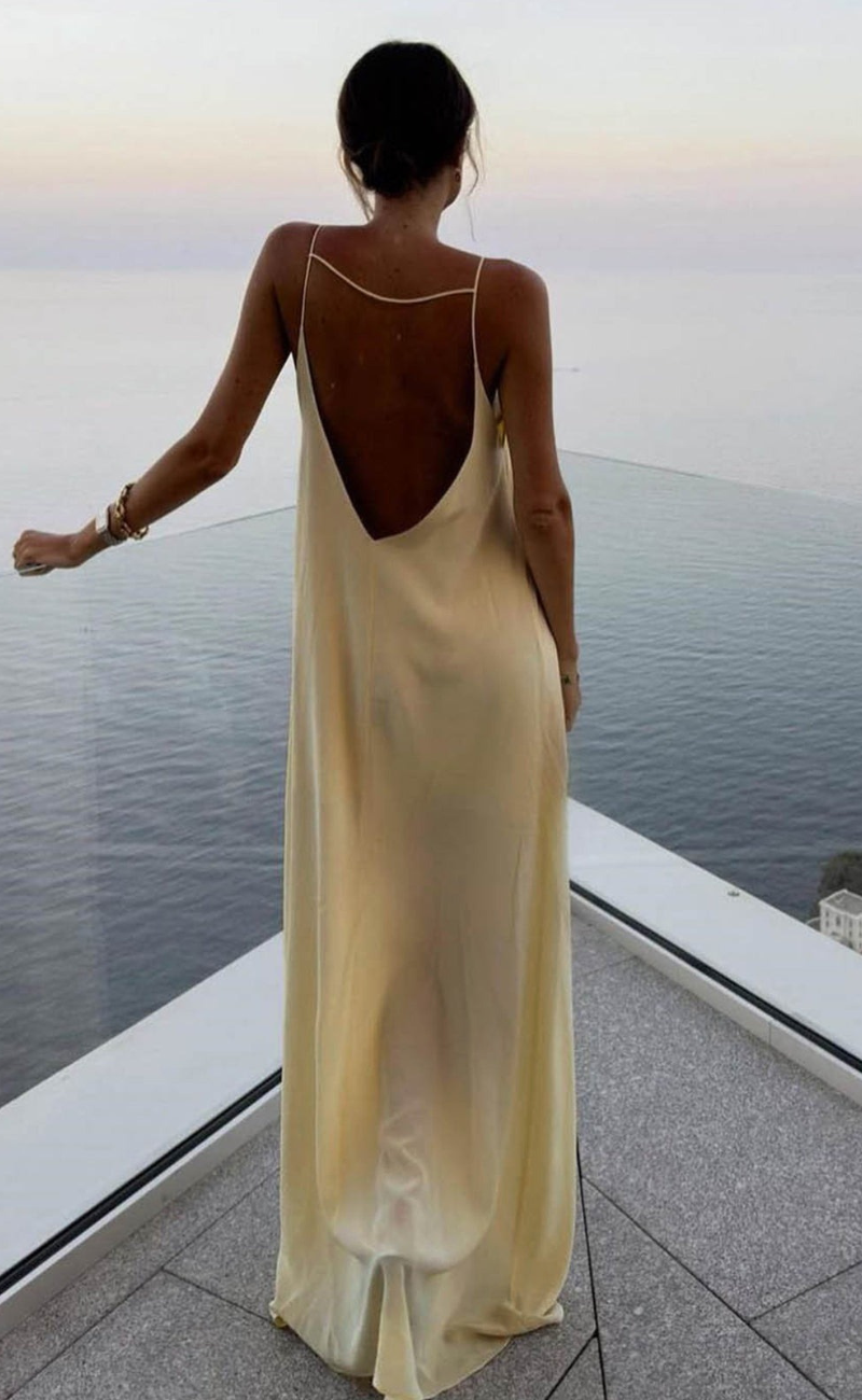 Beverline | Robe D été Dos nu Pour Femme | Longue