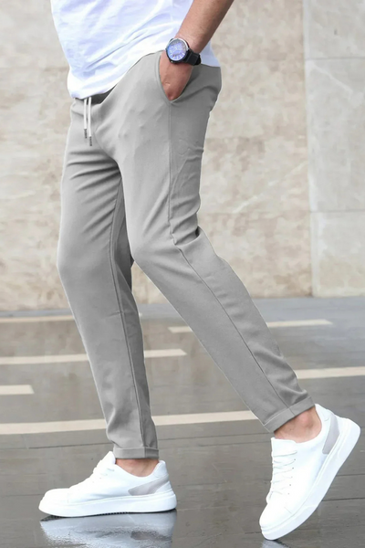 Carline | Pantalon taille haute à cordon réglable pour Hommes | Chino