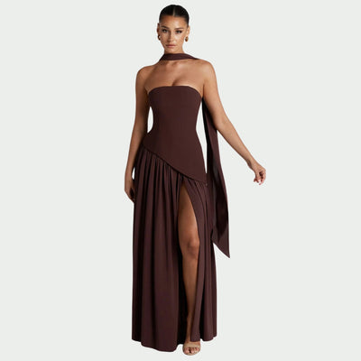 Tessa | Robe maxi élégante avec fente