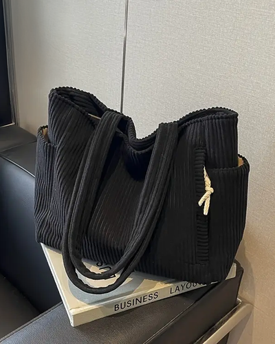 Tilda – Sac fourre-tout à rayures avec détail en cordon