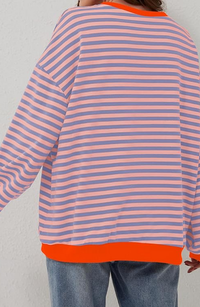 Pull Oversized Rayé Chic et Confortable