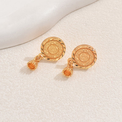 🇫🇷  Boucles d’oreilles pièces en or 18K au style parisien