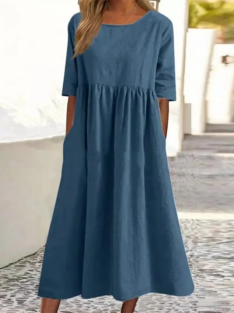 Margaux - Robe d'été respirante avec décolleté en V