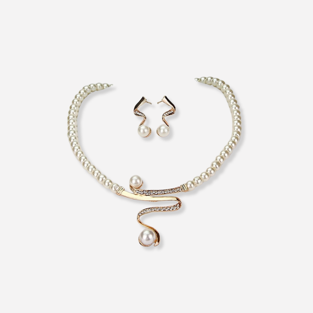 Vénus | Collier et boucles d'oreilles en perles