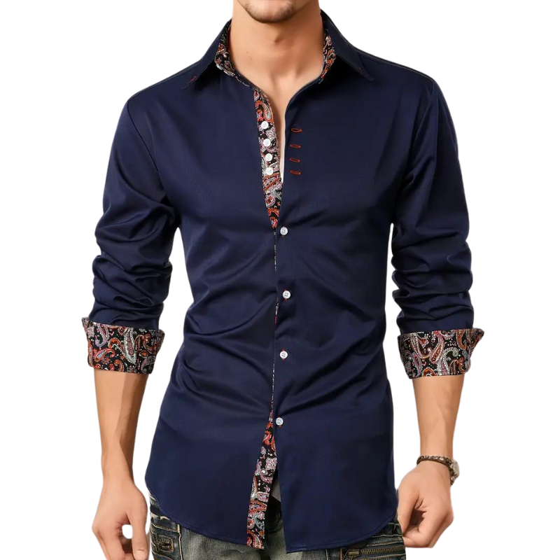 Niko | Chemise à accents Paisley pour hommes