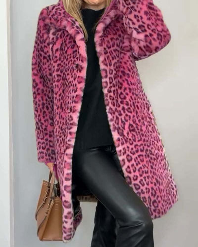 AtelierdeRocheParis™ | Veste longue à imprimé léopard