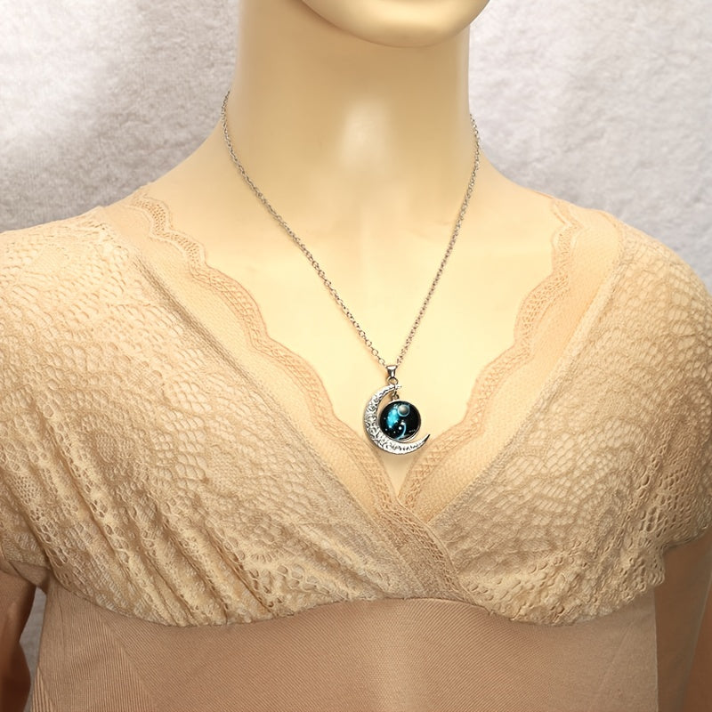 Collier Signe du Zodiaque avec Pendentif Lune