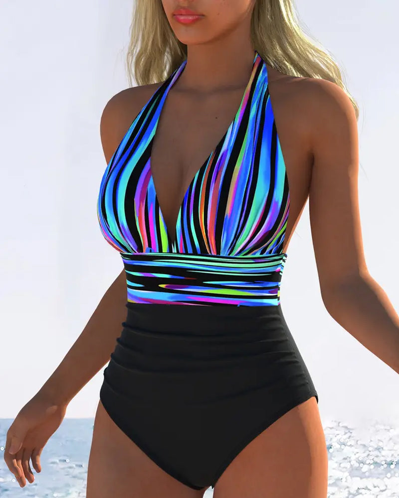Robe de Bain Imprimée Décontractée