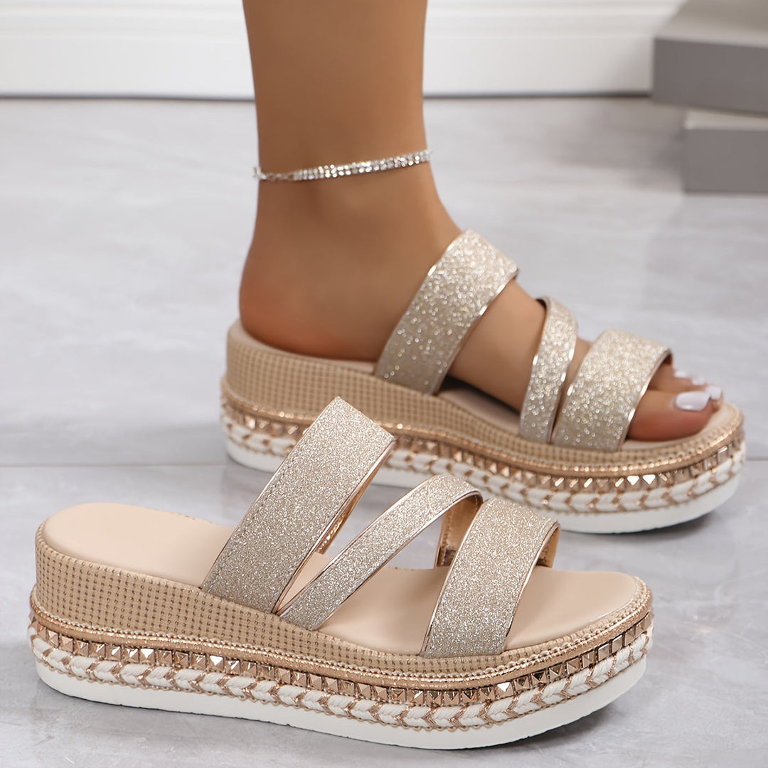 Émeraude | Sandales Compensées Pour Femme | Confortables
