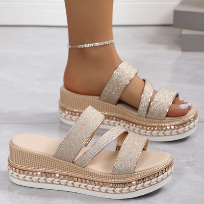 Émeraude | Sandales Compensées Pour Femme | Confortables
