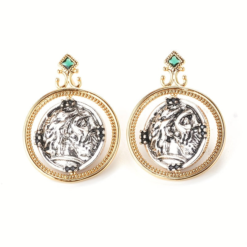 🇫🇷 Boucles d’oreilles pièce françaises en argent .925 et vieil or