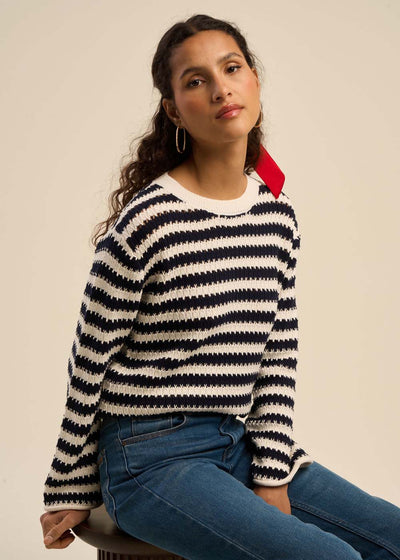 Pull motif marinière