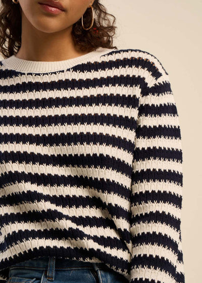 Pull motif marinière