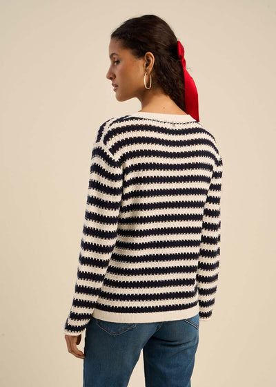Pull motif marinière