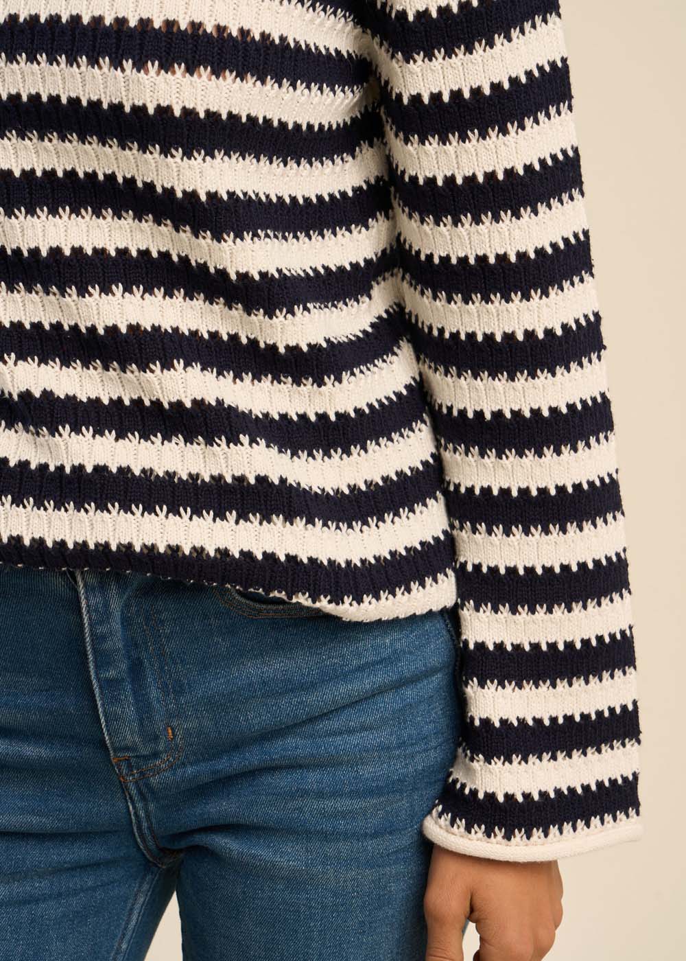 Pull motif marinière