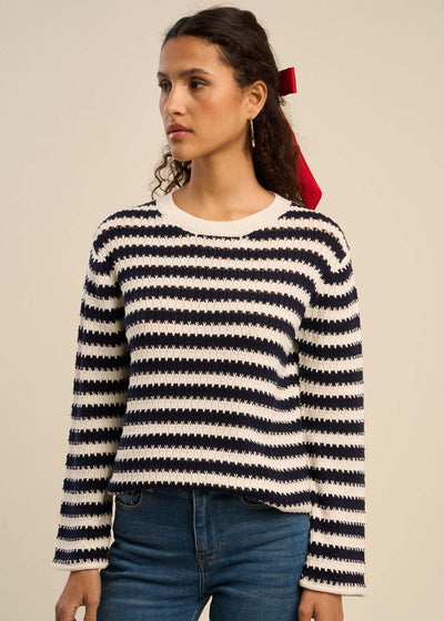 Pull motif marinière