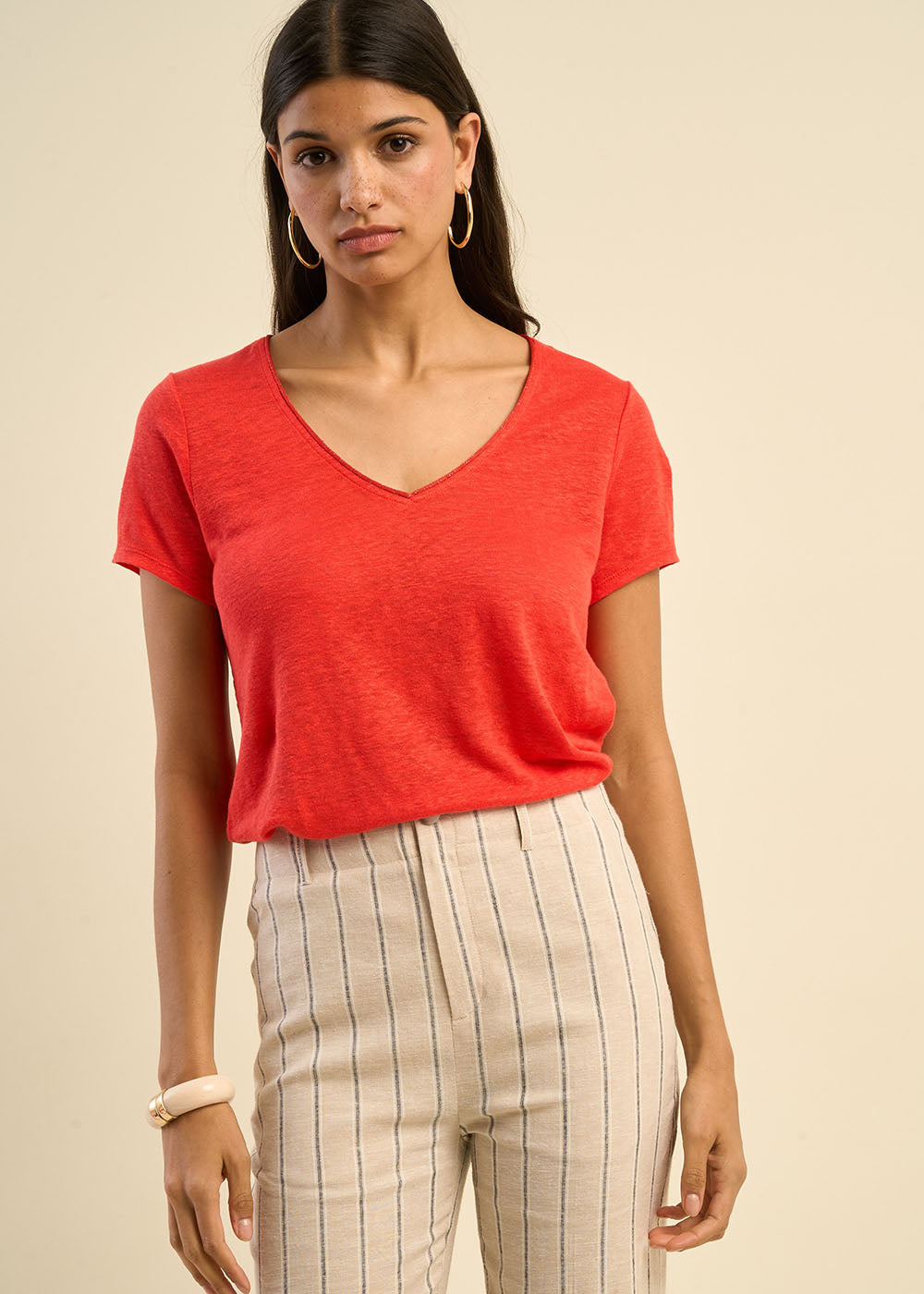 Tee-shirt à col V
