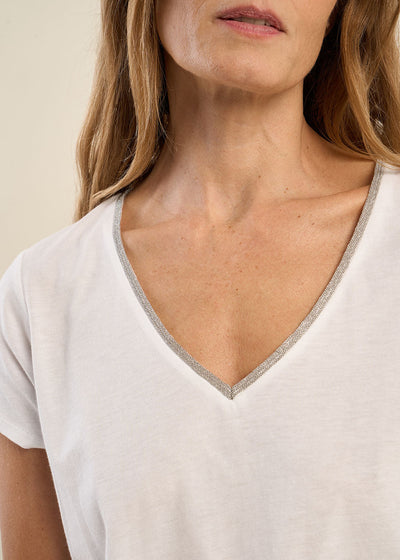 Tee-shirt col V manches courtes
