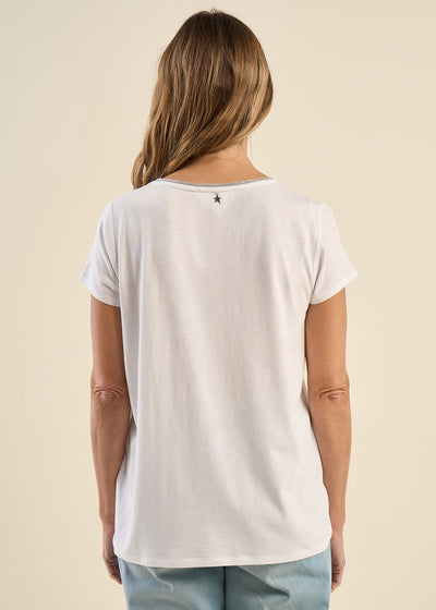 Tee-shirt col V manches courtes