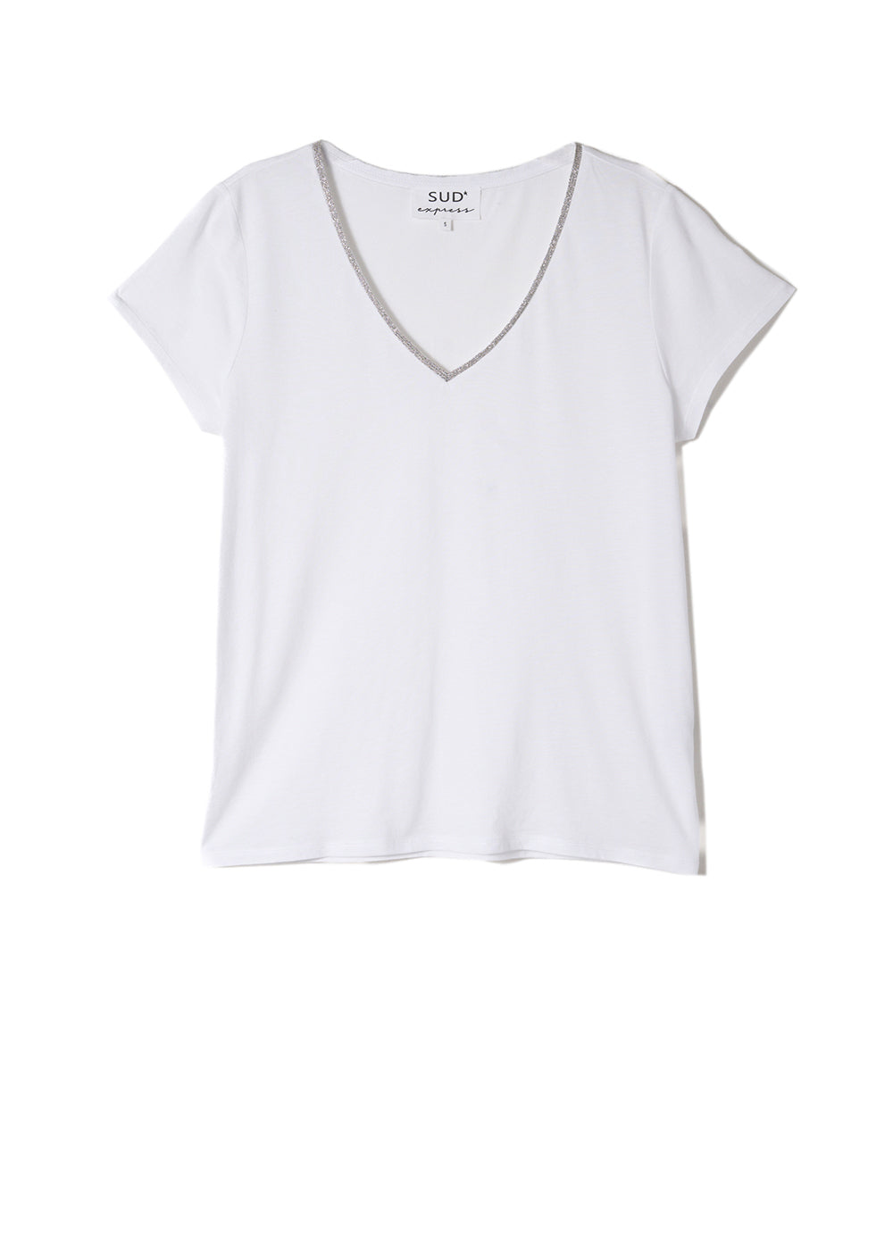 Tee-shirt col V manches courtes