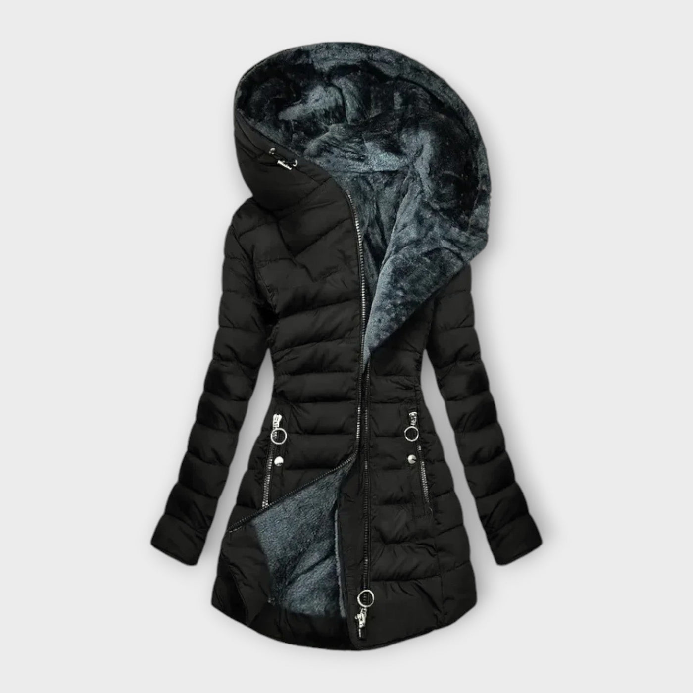Kori – Manteau Douillet Doublé en Fourrure