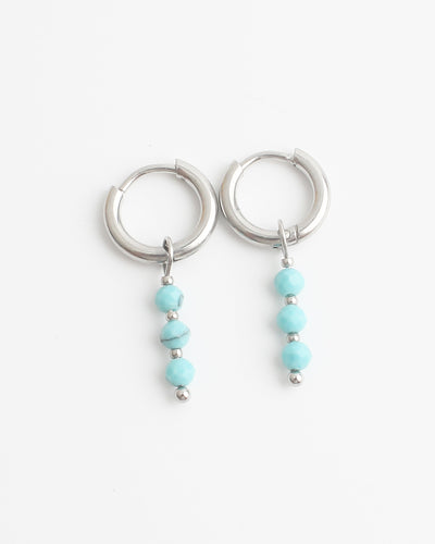 Mon Chéri – Boucles d’oreilles – Pierre naturelle – Acier inoxydable