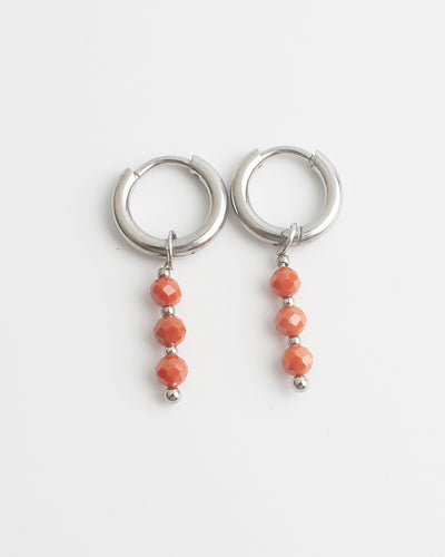 Mon Chéri – Boucles d’oreilles – Pierre naturelle – Acier inoxydable