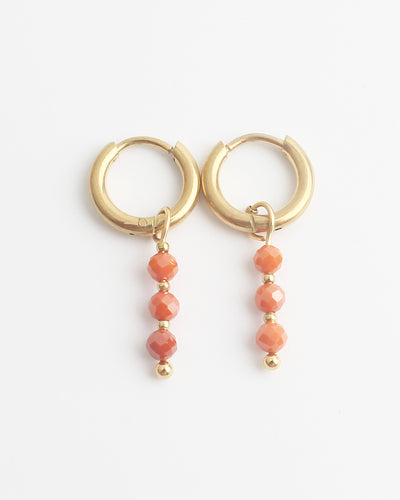 Mon Chéri – Boucles d’oreilles – Pierre naturelle – Acier inoxydable