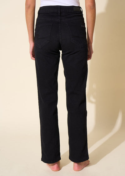 Jean taille haute cinq poches