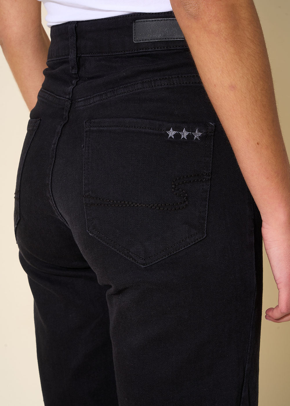 Jean taille haute cinq poches
