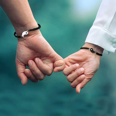 Bracelets Yin Yang d’amitié – Lot de 2 réglables