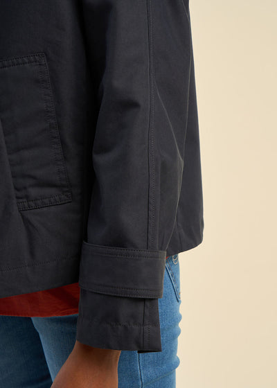 Trench court ample en coton