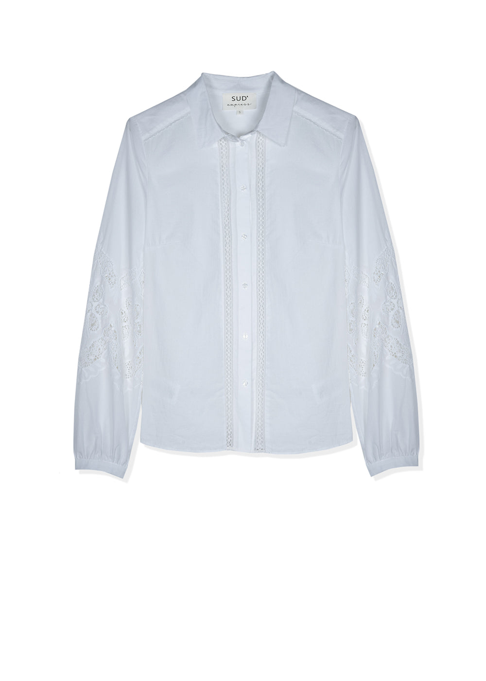 Chemise large à broderies