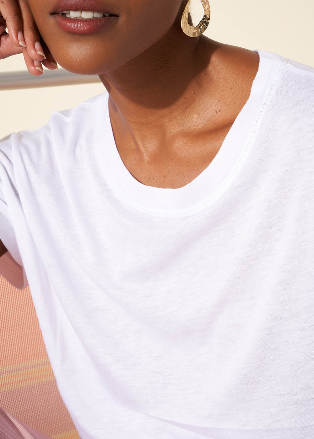 Tee-shirt oversize col rond