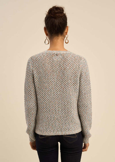 Gilet en lurex boutons bijoux