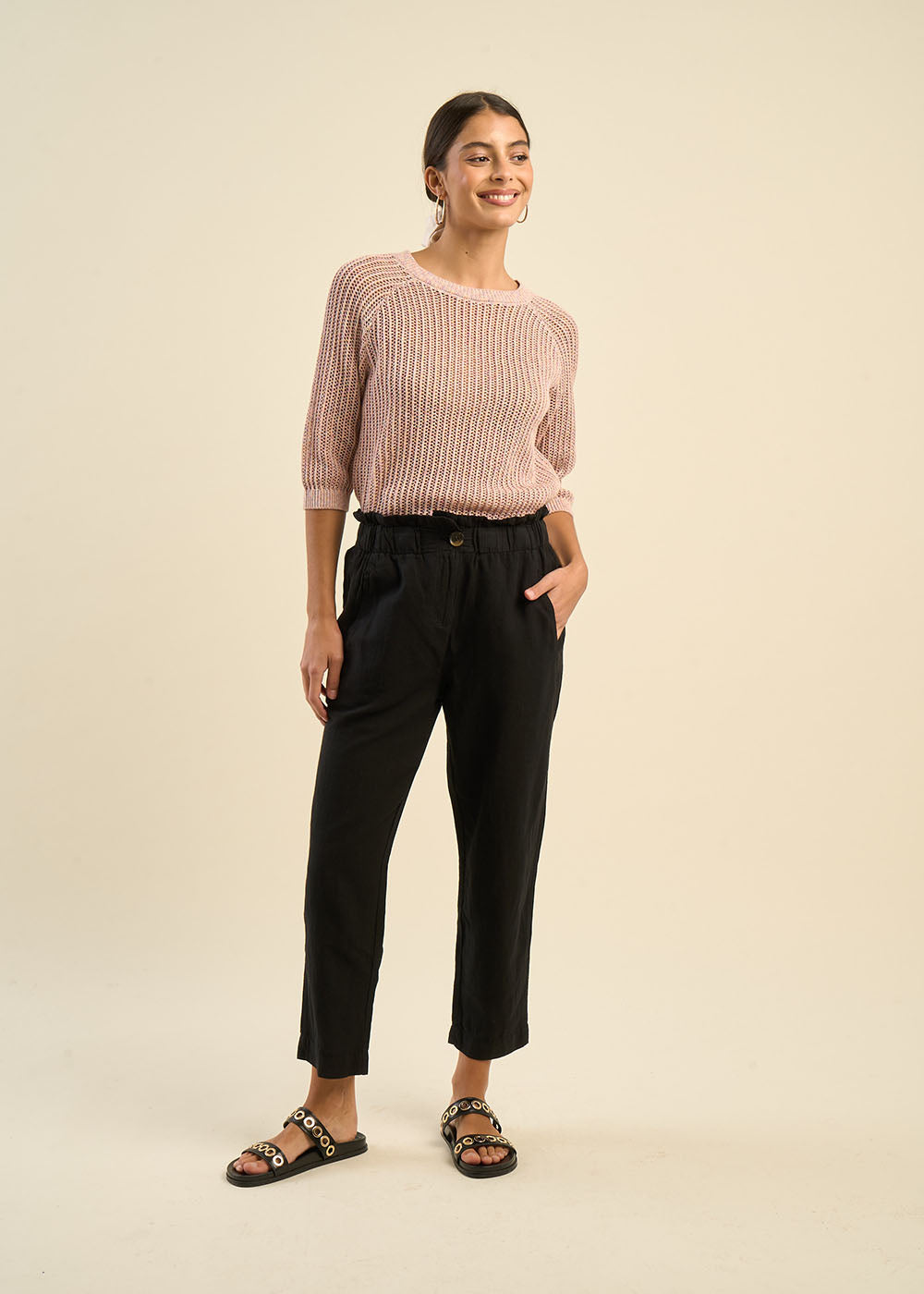 Pantalon slouchy 7/8