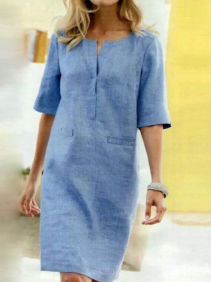 Robe chemise chic pour femme | Mini