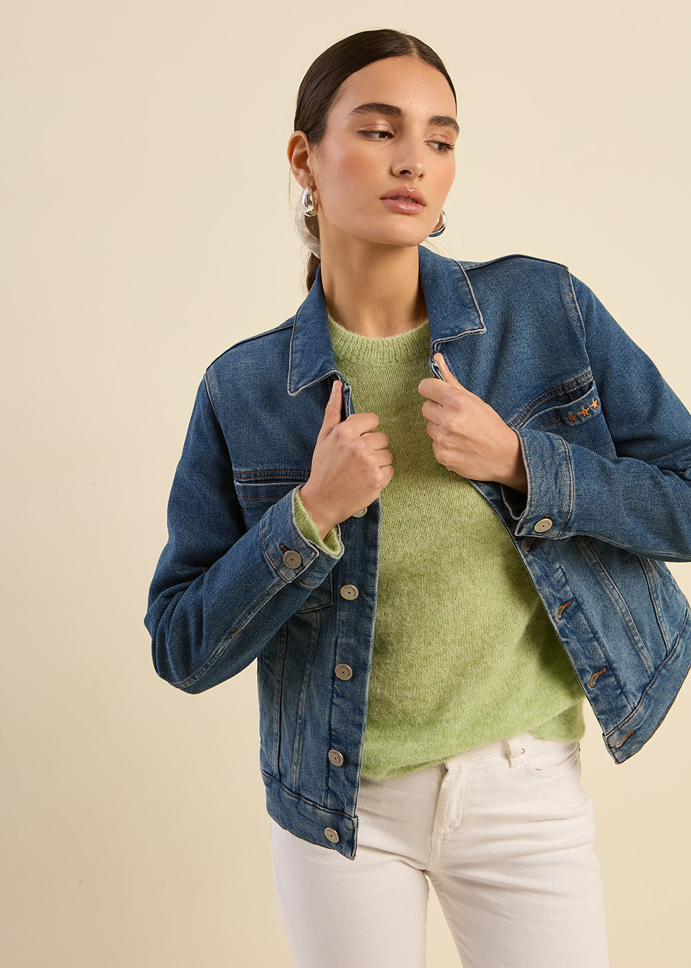 Veste en jean denim