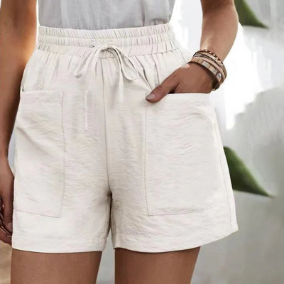 Smavia | Short à Taille Haute Pour Femmes | Noir