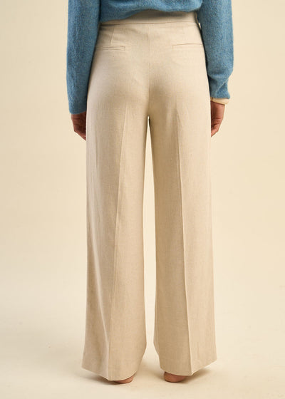 Pantalon de costume contenant du lin