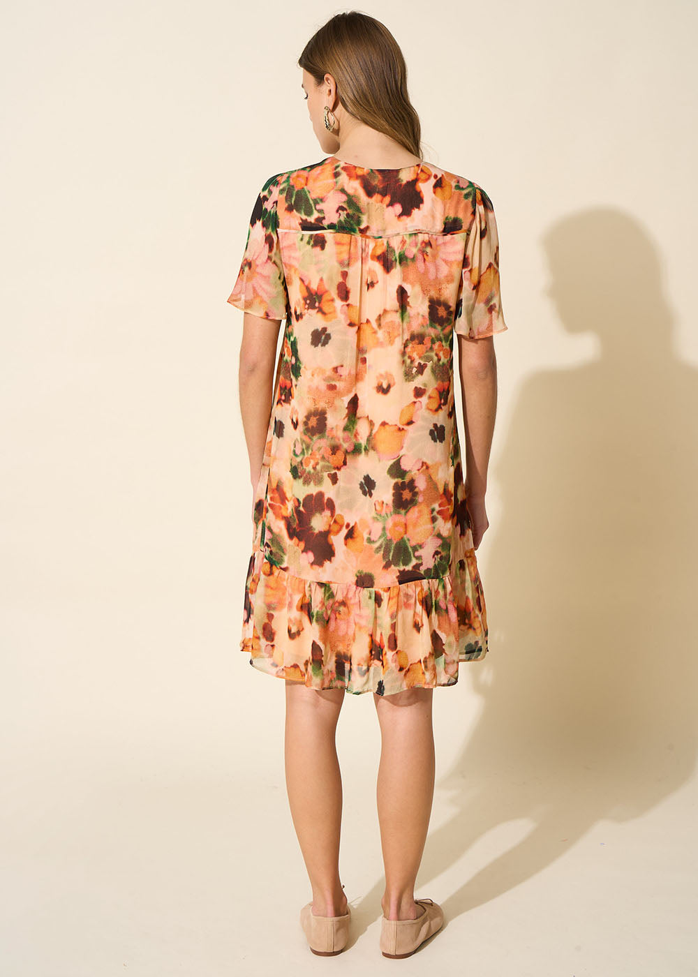 Robe droite imprimée