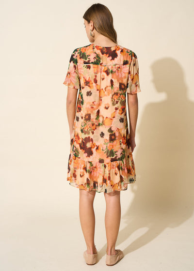 Robe droite imprimée
