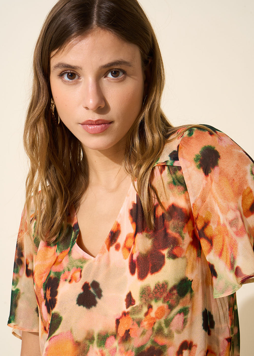 Robe droite imprimée