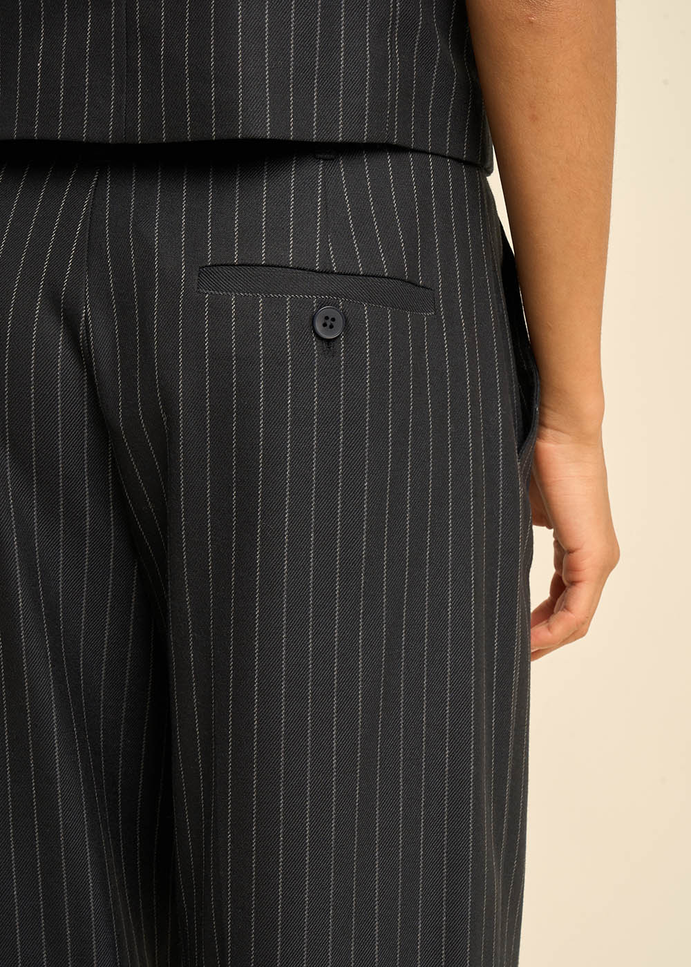Pantalon de tailleur à rayures