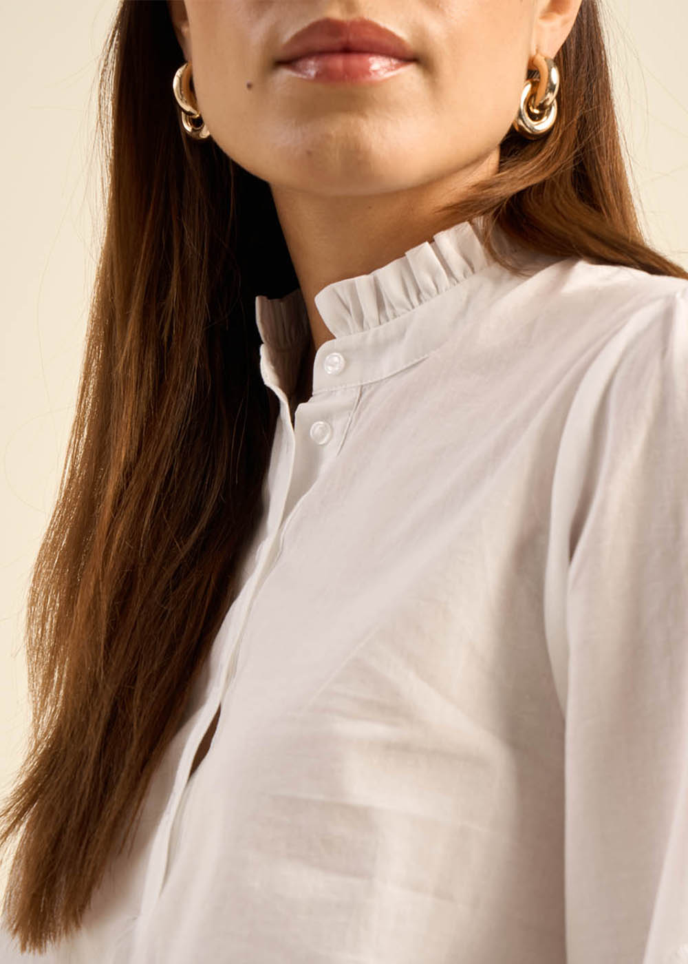 Blouse avec détails brodés