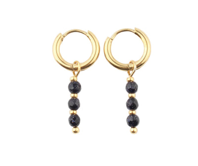 Mon Chéri – Boucles d’oreilles – Pierre naturelle – Acier inoxydable