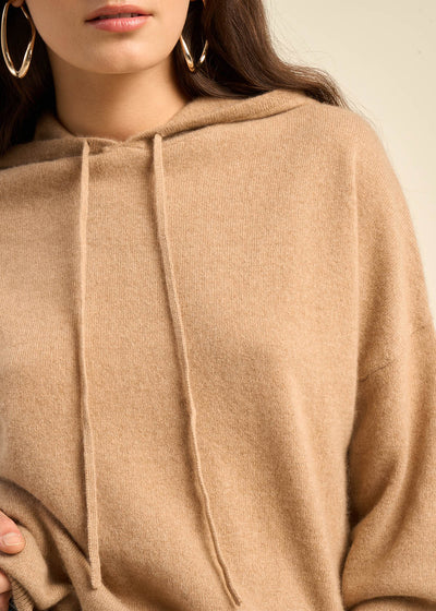 Pull à capuche en cachemire
