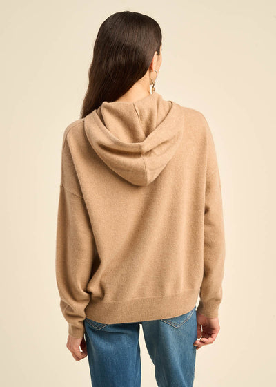 Pull à capuche en cachemire