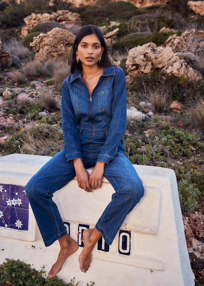 Combi-pantalon en jean