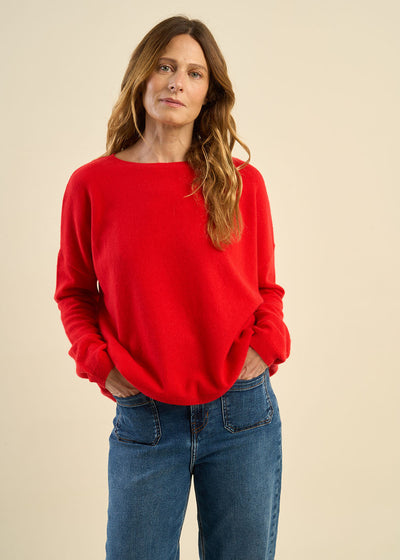 Pull col bateau 100% cachemire